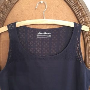 Eddie Bauer navy blue tank top